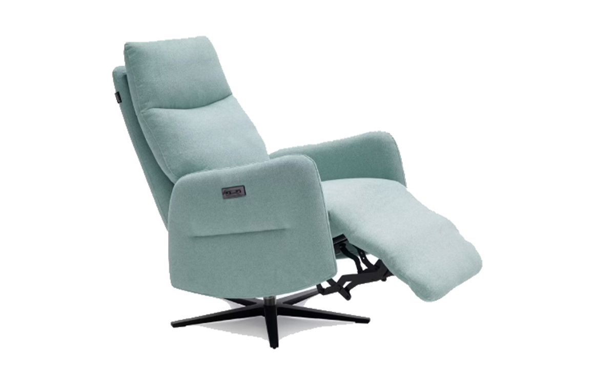 sillón relax compacto moderno con cabezal regulable y máxima comodidad