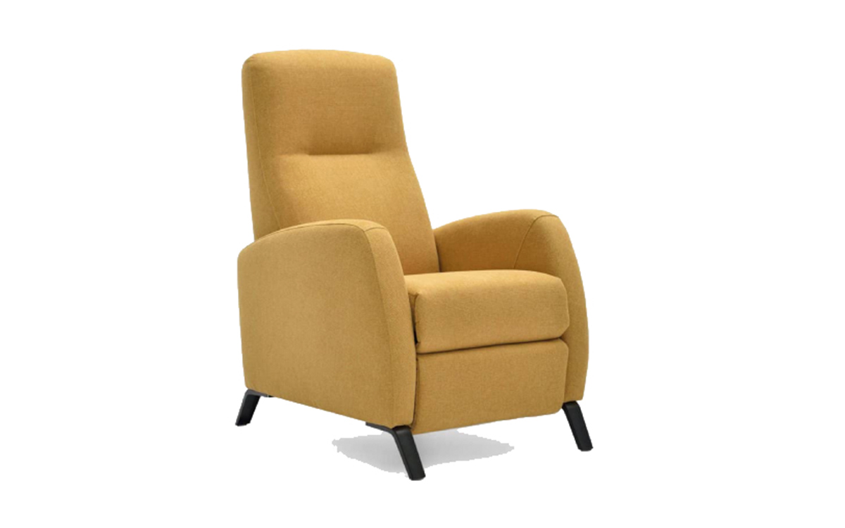 sillón relax eléctrico compacto con asiento continuo y máxima comodidad