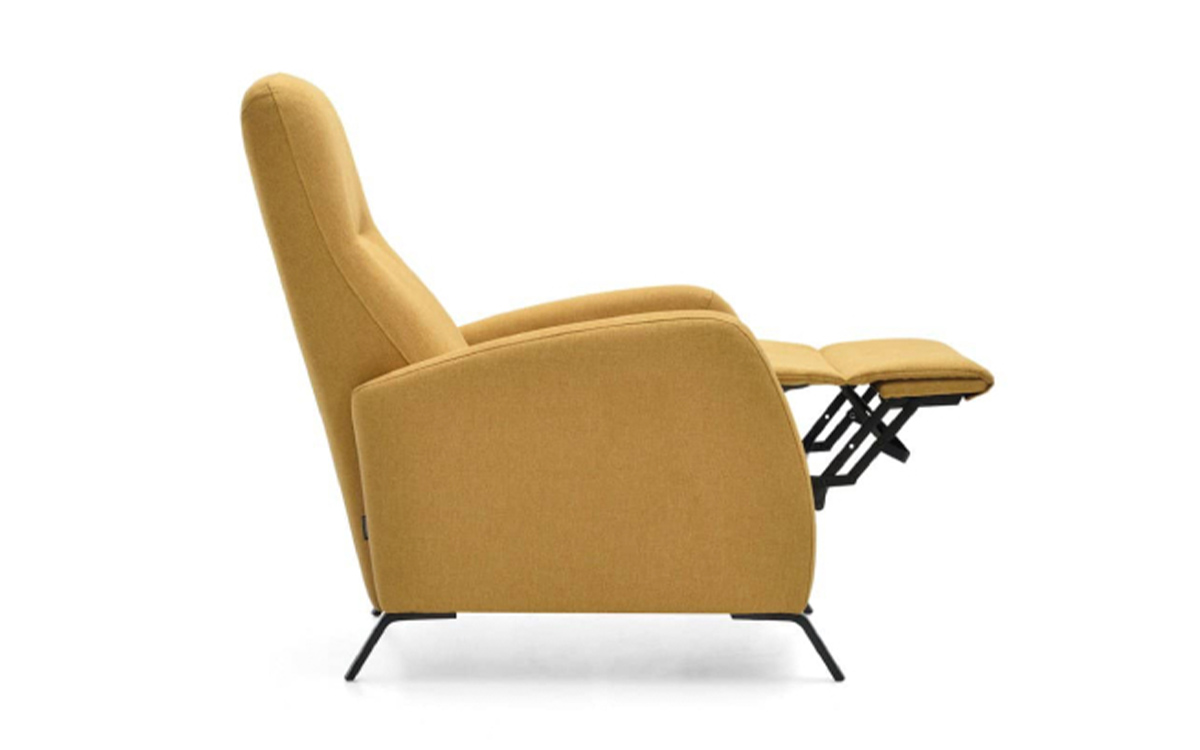 sillón relax eléctrico compacto con asiento continuo y máxima comodidad