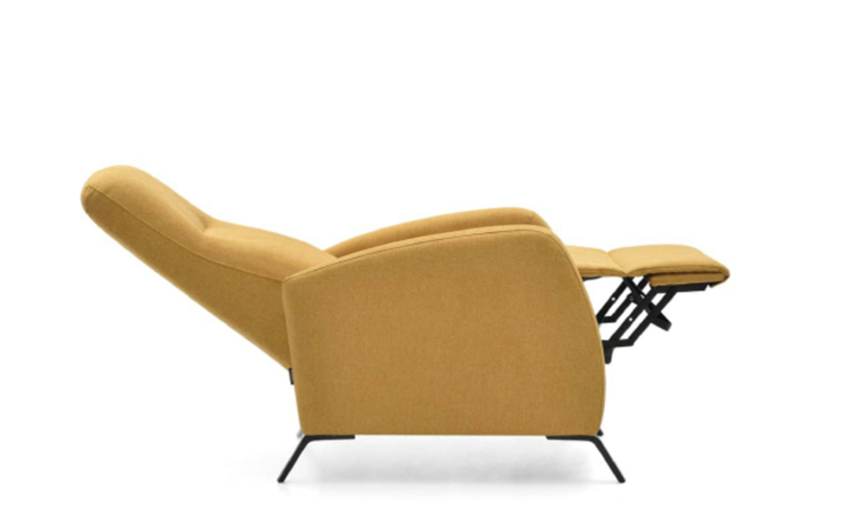sillón relax eléctrico compacto con asiento continuo y máxima comodidad
