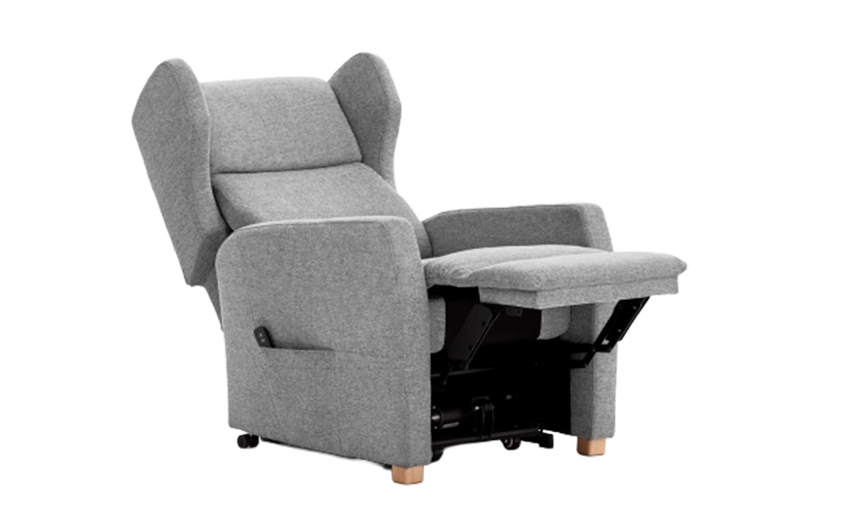sillón relax reclinable básico con opciones asistenciales y sistema elevapersonas