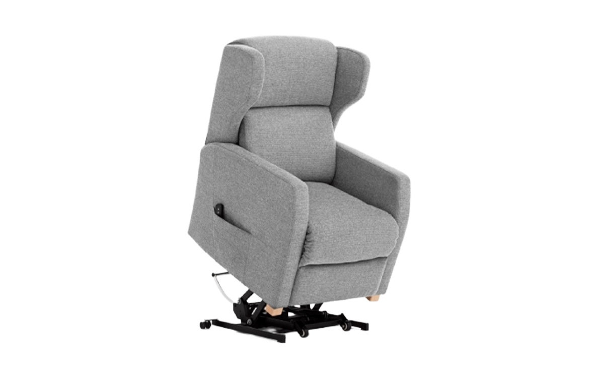 sillón relax reclinable básico con opciones asistenciales y sistema elevapersonas