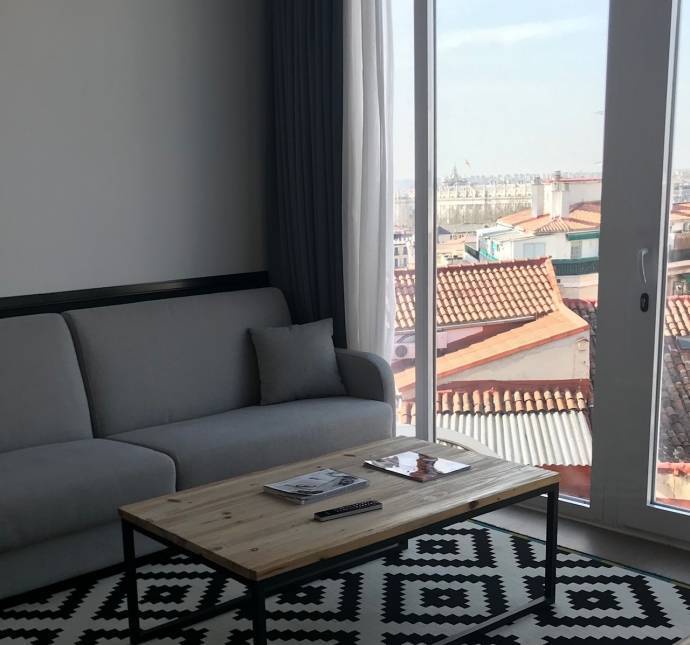Sofás cama con dos camas de 90x190 en las habitaciones cuádruples del Hotel Santo Domingo