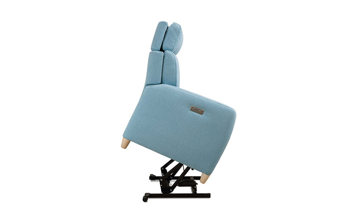 sillón relax elevable muy cómodo con cabezal ajustable y sistema elevapersonas